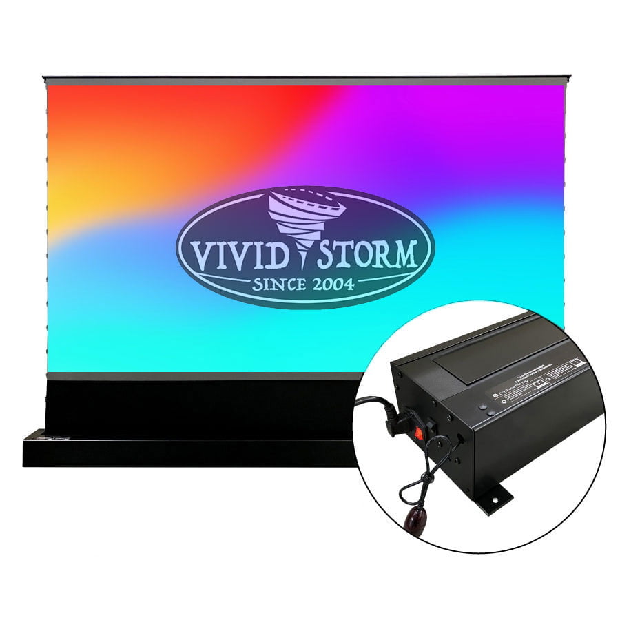 VIVIDSTORM S PRO Motorised Floor Rising UST Laser Projector Screen