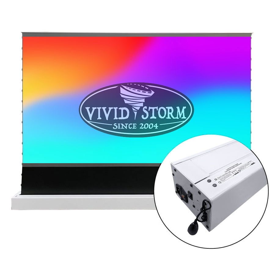 VIVIDSTORM S PRO Motorised Floor Rising UST Laser Projector Screen