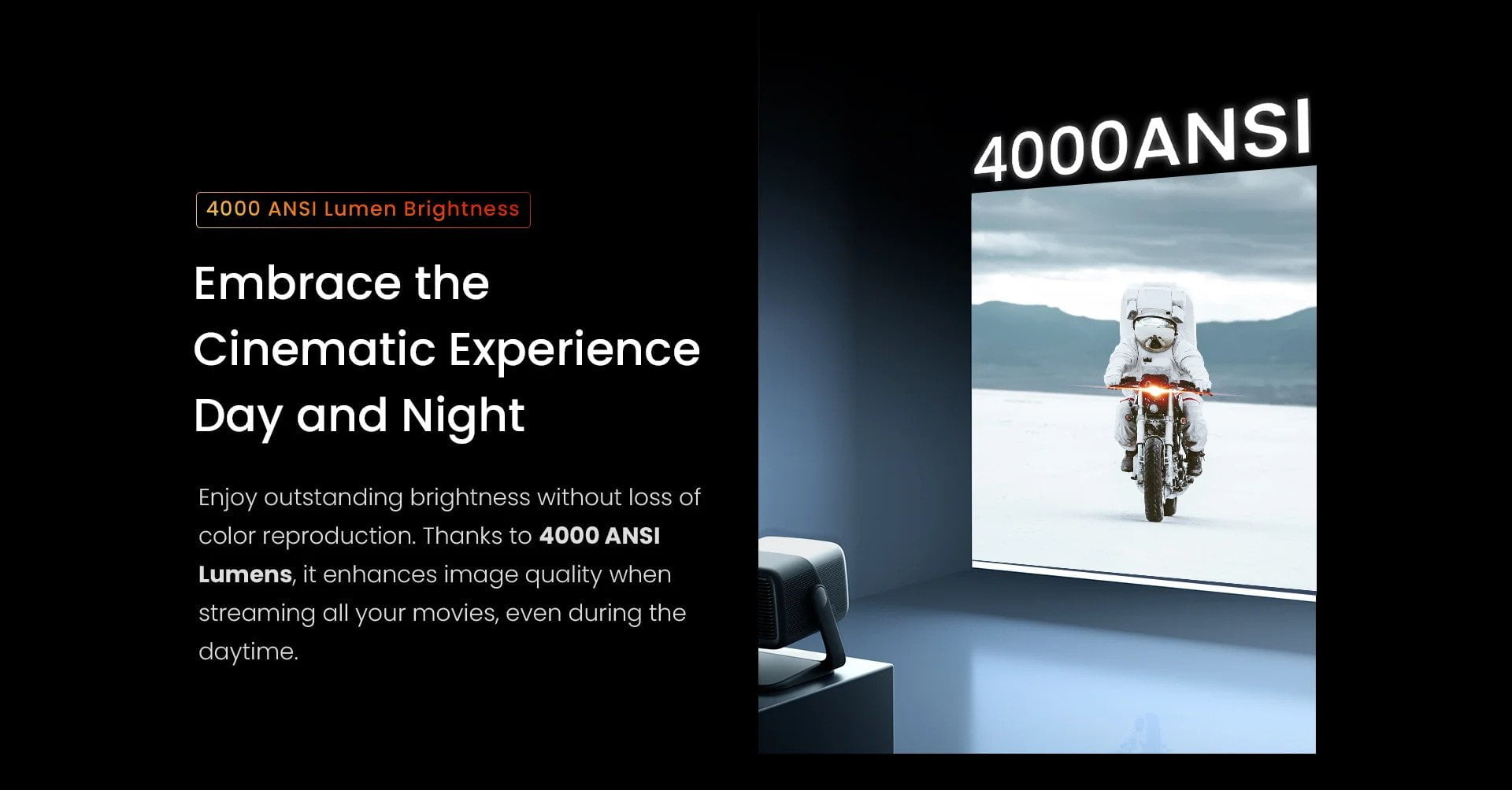 JMGO N1 Ultra 4K Triple Color Laser Gimbal Projector