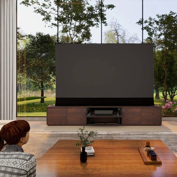 VIVIDSTORM Motorized Laser TV Cabinet Vienna - VIVIDSTORM CANADA